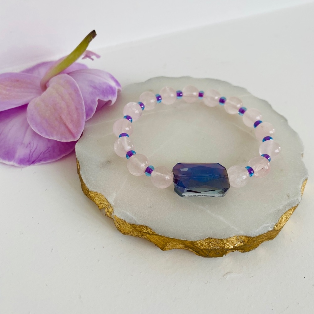 🌸 Handmade *ROSE QUARTZ* intention bracelet